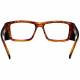 Plastic Frame Radiation Safety Glasses Model T9538S - Brown