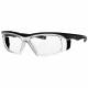 Plastic Frame Radiation Safety Glasses Model T9559 - Clear Black