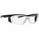 Plastic Frame Radiation Safety Glasses Model T9559 - Clear Black