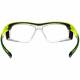 Plastic Frame Radiation Safety Glasses Model T9559 - Clear Neon Green