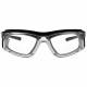 Plastic Frame Radiation Safety Glasses Model T9603 - Black with Clear