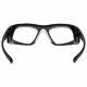 Plastic Frame Radiation Safety Glasses Model T9603 - Black with Clear