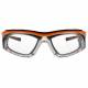 Plastic Frame Radiation Safety Glasses Model T9603 - Orange with Clear