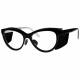 Plastic Frame Radiation Safety Glasses Model T9730 - Black with White