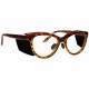 Plastic Frame Radiation Safety Glasses Model T9730 - Tortoise