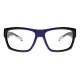 Phillips Safety Wrap Around Radiation Glasses Model TP360 - Black/Blue (Front View)
