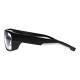 Phillips Safety Wrap Around Radiation Glasses Model TP360 - Black/Blue (Left Side View)