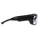 Phillips Safety Wrap Around Radiation Glasses Model TP360 - Black/Blue (Right Side View)
