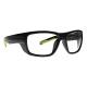 Phillips Safety Wrap Around Radiation Glasses Model TP360 - Gray/Green (Right Angle View)