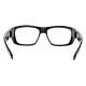 Phillips Safety Wrap Around Radiation Glasses Model TP360 - Gray/Green (Back View)