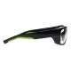 Phillips Safety Wrap Around Radiation Glasses Model TP360 - Gray/Green (Right Side View)