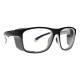 Phillips Safety Plastic Frame Radiation Glasses Model TP395 - Gray/Blue (Right Angle View)