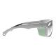 Phillips Safety Plastic Frame Radiation Glasses Model TP395 - Light Gray/Green (Right Side View)