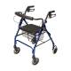 Lumex® RJ4300B Walkabout 4-Wheel Rollator, Lite, Royal Blue - Front View