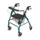 Lumex® RJ4300G Walkabout 4-Wheel Rollator, Lite, Teal Green - Front View