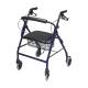 Lumex® RJ4318B Walkabout 4-Wheel Rollator, Wide, Royal Blue - Front View
