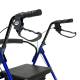 Lumex® RJ4700B Set n’ Go® Height Adjustable Rollator, Blue - Handgrips Close-Up