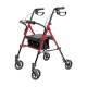 Lumex® RJ4700R Set n’ Go® Height Adjustable Rollator, Burgundy - Front View