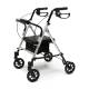 Lumex® RJ4700S Set n’ Go® Height Adjustable Rollator, Silver - Front View