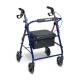Lumex® RJ4900B Walkabout 4-Wheel Rollator, Basic, Blue - Front View