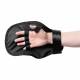 Phillips Safety RM-OP-0.5 Veterinary Radiation Hand Protection Open Palm Mitt - Palm View of the Actual Use of Right Pair in a Horizontal Position