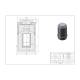 Phillips Safety RNM-RLC-10 Mo-Te Generator Shielded Rinse Can - Dimensions