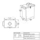 Phillips Safety RNM-SC-25 Shielded Sharps Container, 25 mm Pb - Diagram Data Sheet