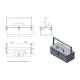 Phillips Safety RNM-SYTB-20 Nuclear Syringe Carrier Box, 20 mm Lead Equivalent - Drawing with Dimensions