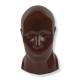 RSD Head Phantom with Cadaver Bones, Opaque - Dark Brown Skin