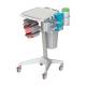Pegasus RSB-HMDL Hemodialysis Roll Stand (The Disinfectant bottles, Wet wipes, Swab box, Glove box, and Sharps Container are Not Included)