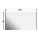 Phillips Safety RSG-3060 Standard Radiation Shielding Glass, 2.0 mm PbEq - 60" W x 30" H