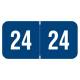 Arden Label RY3R-24 2024 Year Labels for Ringbook - Reynolds & Reynolds Compatible - 3/4" H x 1 1/2" W
