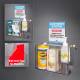 Poltex SANSTAT13-T Locking Sanitizing Station - 3 Position, High Bond Tape Mount (Consumables Not Included)