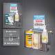 Poltex SANSTAT13-W Locking Sanitizing Station - 3 Position, Wall Mount (Consumables Not Included)