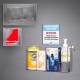 Poltex SANSTAT17-T Locking Sanitizing Station - 4 Position, High Bond Tape Mount (Consumables Not Included)