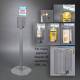 Poltex SANSTAT4-2STL Locking Sanitizing Station, Stand Mount - 1 Position (Consumables Not Included)