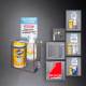 Poltex SANSTAT9-T Locking Sanitizing Station - 2 Position, High Bond Tape Mount (Consumables Not Included)