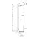 Capsa SAS-4S-DRY TruAirâ„¢ Stainless Steel Scope Drying Cabinet, Half-Width for Large-Diameter Endoscope, 4 Capacity - Side View