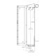 Capsa SAS-8S-DRY TruAirâ„¢ Stainless Steel Scope Drying Cabinet, Half-Width for Large-Diameter Endoscope, 8 Capacity - Side View