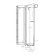 Capsa SAS-9S-DRY TruAir™ Stainless Steel Scope Drying Cabinet, Full-Width for Large-Diameter Endoscope, 9 Capacity - Side View