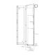 Capsa SAS-ROBOT4 ROBOT Storage Cabinet, 4 Capacity - Side View
