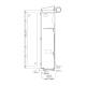 Capsa SAS-TEE4 TEE Probe Cabinet, 4 Capacity - Side View
