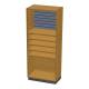 Pivotal Health Solutions SC-009 Stor-Edge™ Stationary Cabinet with Slatwall Hanger Board and Shelves