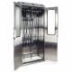 Harloff SCSS8044DRDP-DSS3316 Stainless Steel SureDry High Volume 16 Scope Drying Cabinet with Dri-Scope Aid - Key Locking Tempered Glass Doors