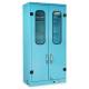 Harloff SCW2448DRDP Powder Coated Steel SureDry Wall Mount Bronchoscope Drying Cabinet - Key Locking Tempered Glass Doors