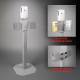 Poltex SDLMAG4-TF-3STL Multi-Storage Hand Sanitizer Station - With Touch-Free Dispenser (Consumables Not Included)