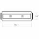 Columbus Healthcare Products Model SG-4107 Scan-Bands® Protective Cover for GE Ventri - Long Pallet Table Pad 16" W x 76" L x 1" H