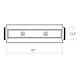 Columbus Healthcare Products Model SG-5141 Scan-Bands® Protective Cover for Siemens Somatom Plus S Table Pad 16.5" W x 87" L x 1" H