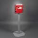 Poltex SHARPCAB3-3STL Locking 3 Gallon Sharps Container Cabinet - Steel Stand (Sharp Container Not Included)