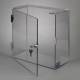 Poltex SHARPCAB3 Locking 3 Gallon Sharps Container Cabinet - Opened